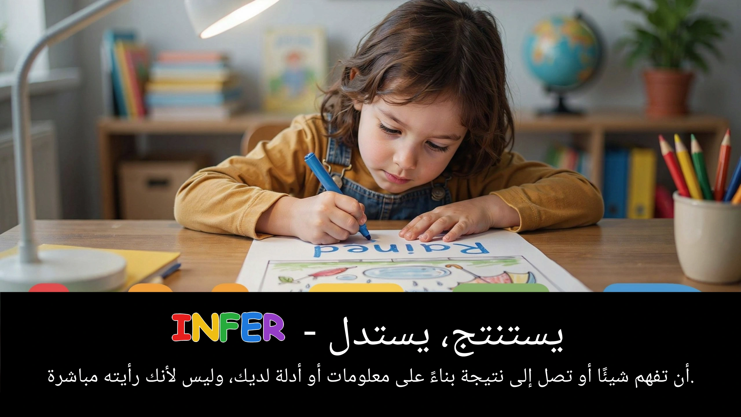 Arabic Illustration for infer